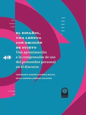 cover image of El español una lengua con omisión de sujeto